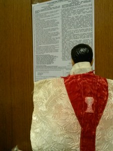 Fr. Kenny is a stickler for regulations! 