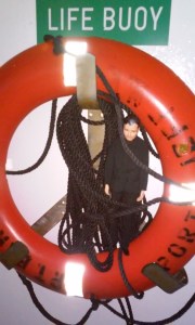 Fr. Kenny was practicing the safe procedures....