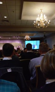 Bishop Gates give his annual address.